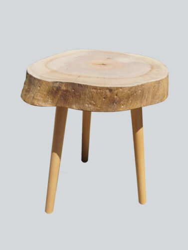 Live Edge Avocado Wood Side Table