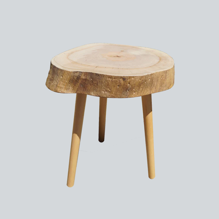 Live Edge Avocado Wood Side Table