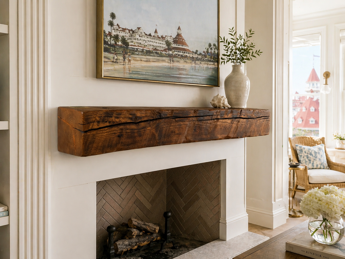 Mantel from Hotel Del Wood Mantel